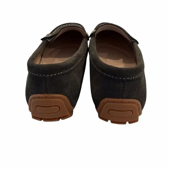 Kordal Espresso Brown Suede Women's Penny Loafers Driver Shoes - Picture 8 of 9